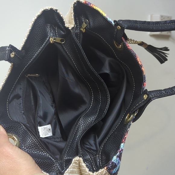 Aztec Mexico Tote Bag Purse with Little Girls in Traditional Dress Colorful - Picture 10 of 12